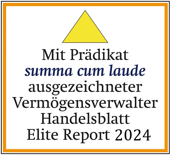 Auszeichnung bester Vermögensverwalter – Handelsblatt Elite Report 2023