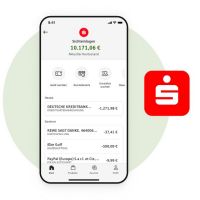 Finanzstatus in App Sparkasse Smartphone